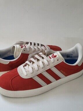 Adidas Originals Gazelle ADV SUEDE leather Shoes Mens Size 12 12.5 RED NIB